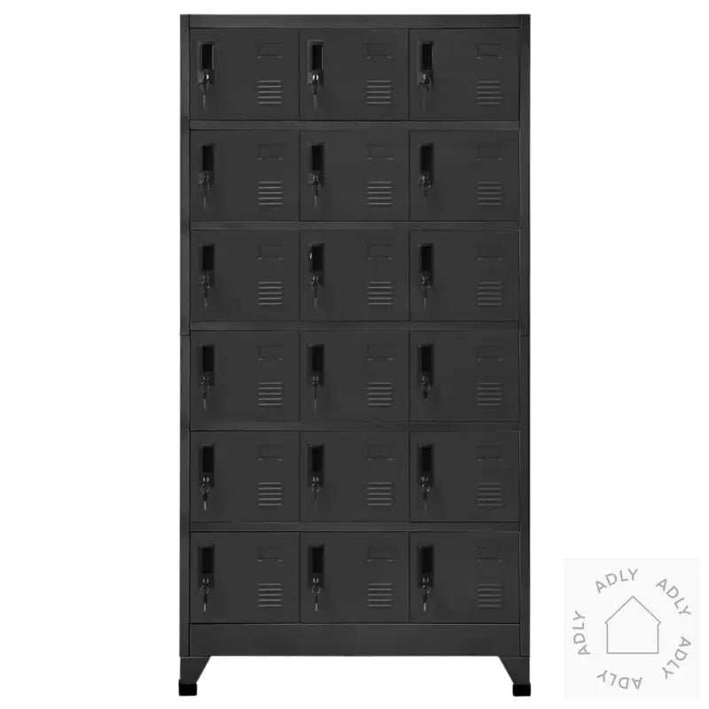 Oppbevaringsskap Antrasitt 90X40X180 Cm Stål