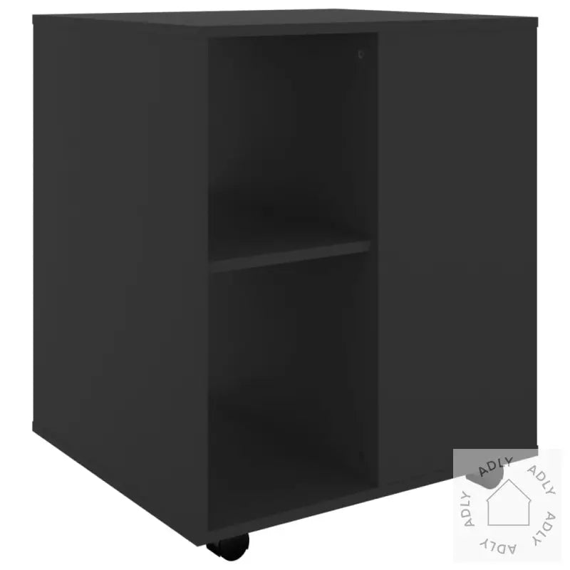 Rulleskap Svart 60X53X72 Cm Konstruert Tre