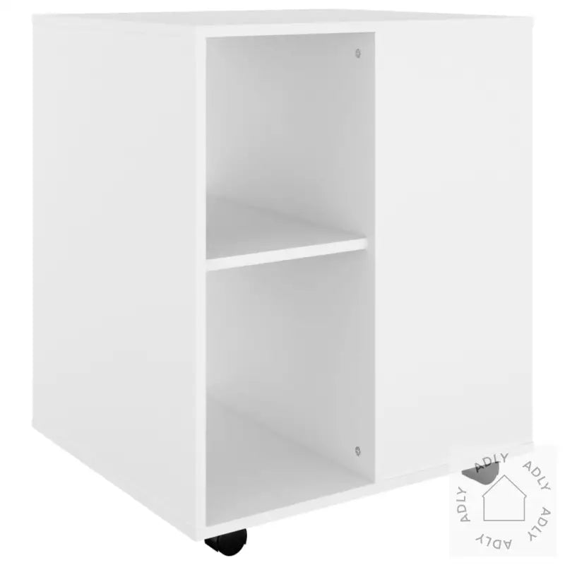 Rulleskap Hvit 60X53X72 Cm Konstruert Tre
