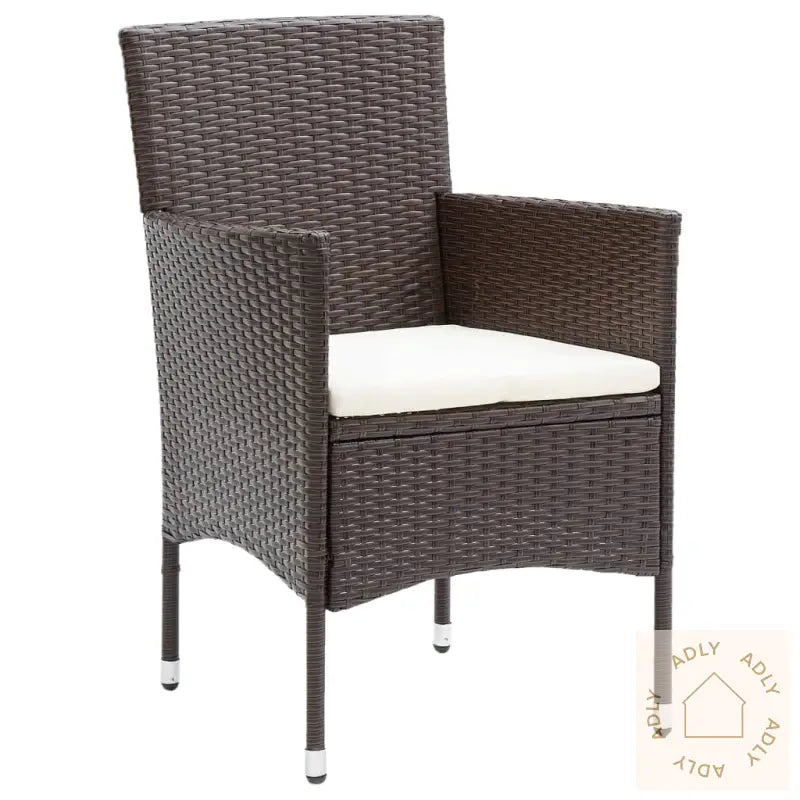 Hagespisestoler 2 Stk Polyrotting Brun