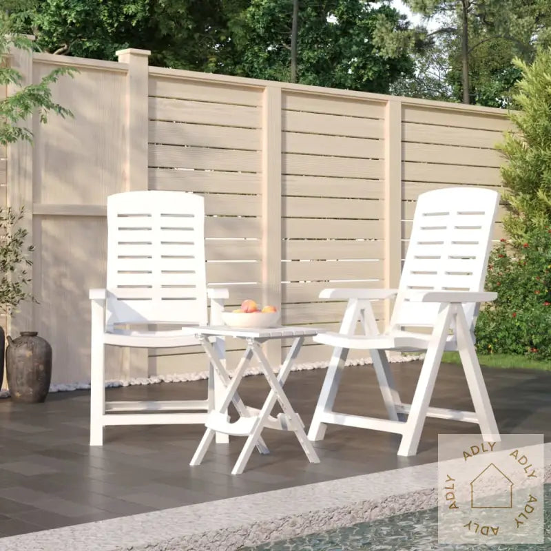 Hagespisestue 3 Deler Hvit Polypropylen