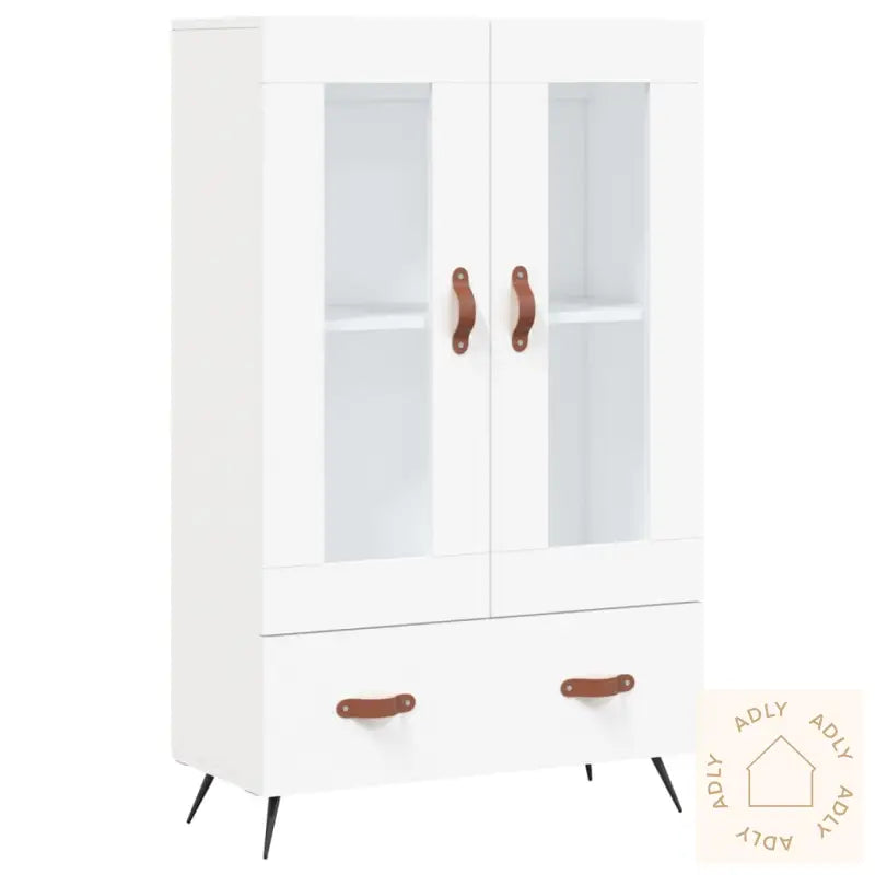 Highboard Hvit 69,5X31X115 Cm Konstruert Tre
