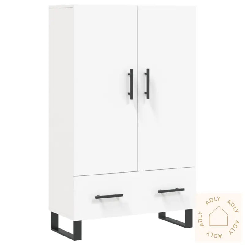 Highboard Hvit 69,5X31X115 Cm Konstruert Tre