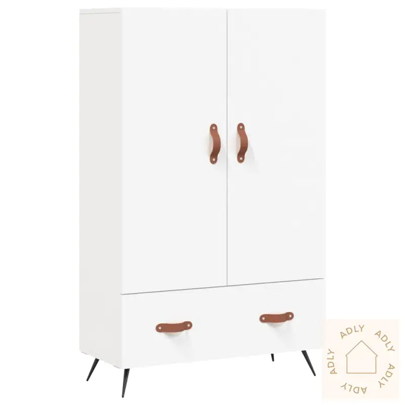 Highboard Hvit 69,5X31X115 Cm Konstruert Tre