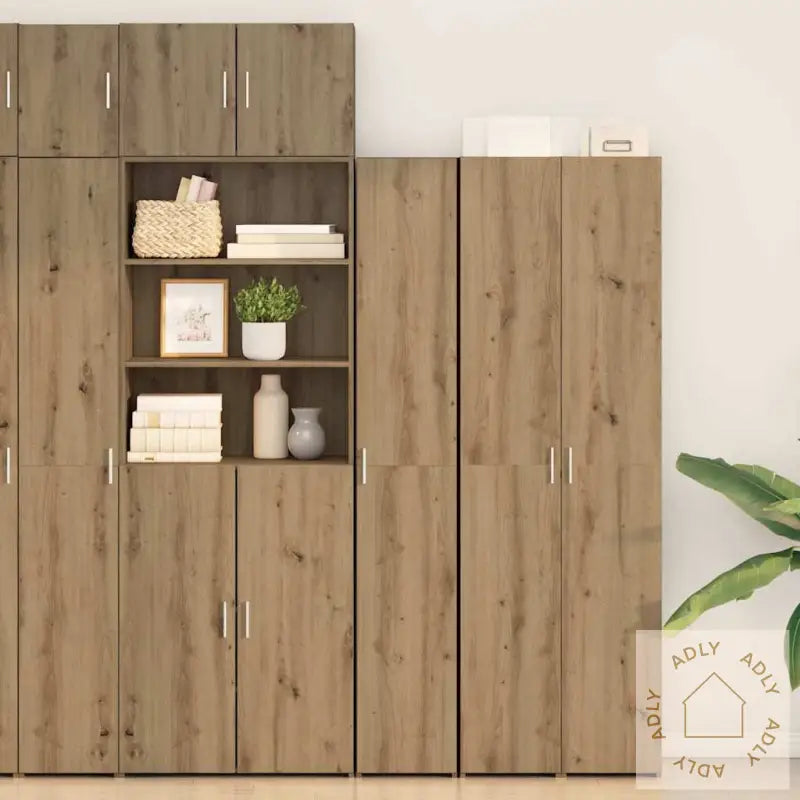 Høyskap Artisan Oak 30X42.5X185 Cm Konstruert Tre