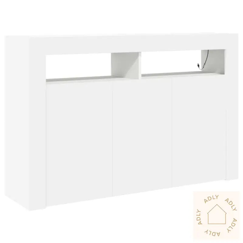 Hvit Skjenk Hvit Konstruert Tre 116 X 30 X 75 Cm Moderne