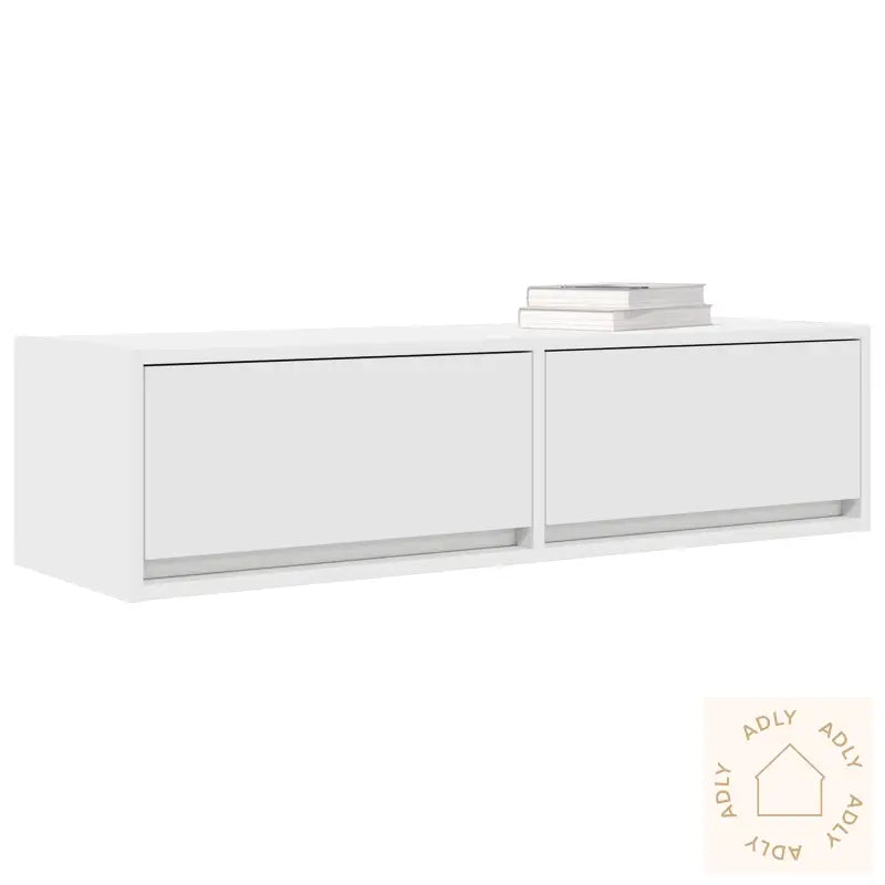 Tv-Skap Hvit 100X31X25,5 Cm Konstruert Tre
