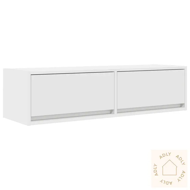 Tv-Skap Hvit 100X31X25,5 Cm Konstruert Tre