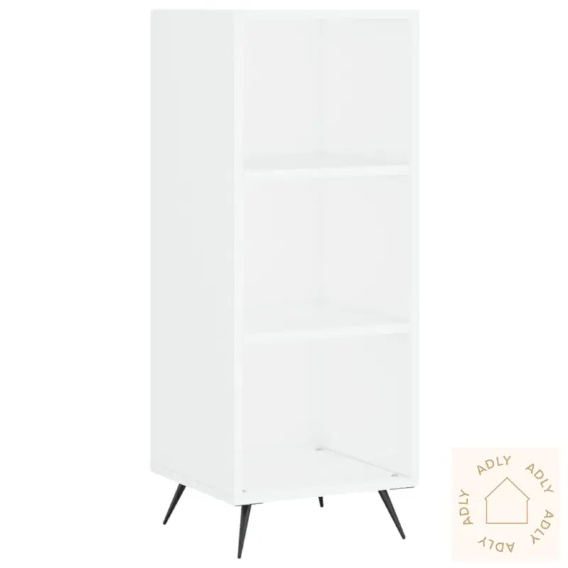 Hylle Hvit 34,5X32,5X90 Cm Konstruert Tre