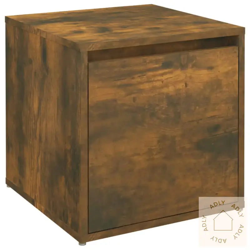 Oppbevaringsskap Røkt Eik 40,5X40X40 Cm Konstruert Tre