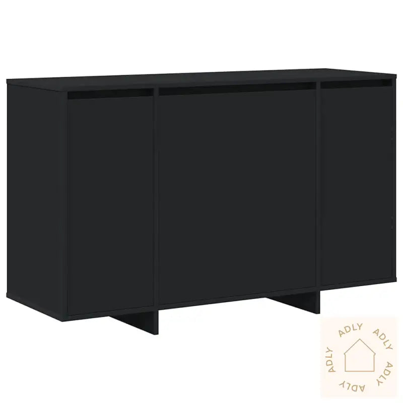 Svart Serviesskap Svart Konstruert Tre 120 X 41 X 75 Cm