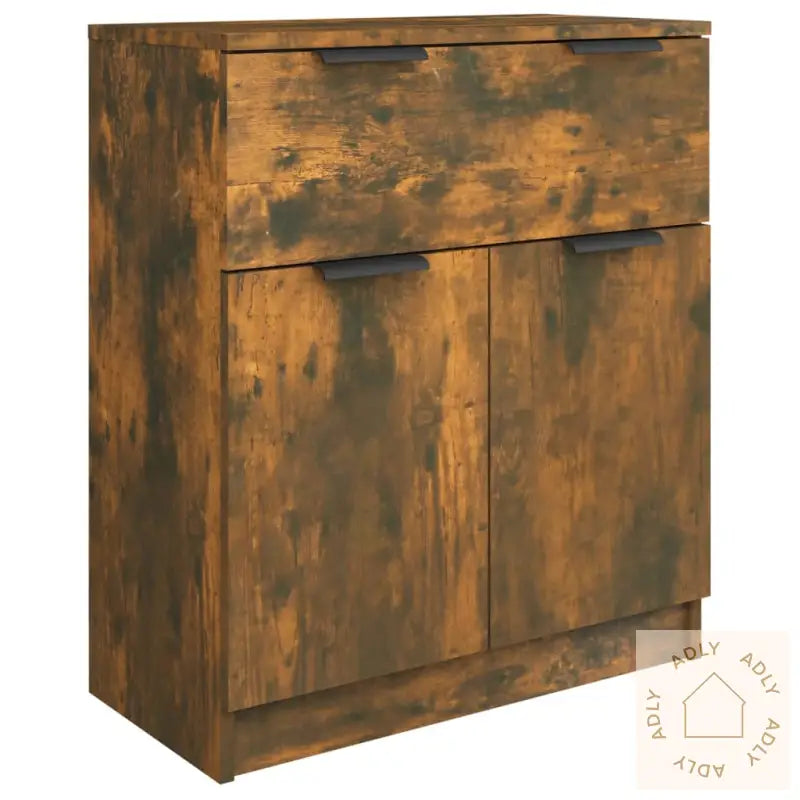 Skjenk Røkt Eik 60X30X70 Cm Konstruert Tre