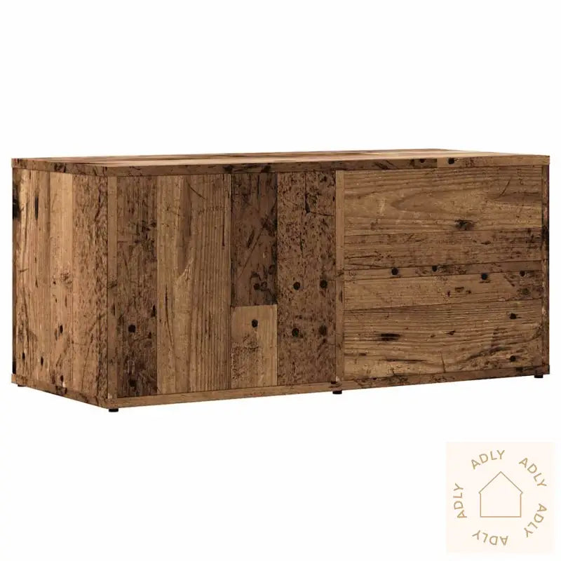 Tv-Benk Gammelt Tre 80X34X35,5 Cm Konstruert Tre