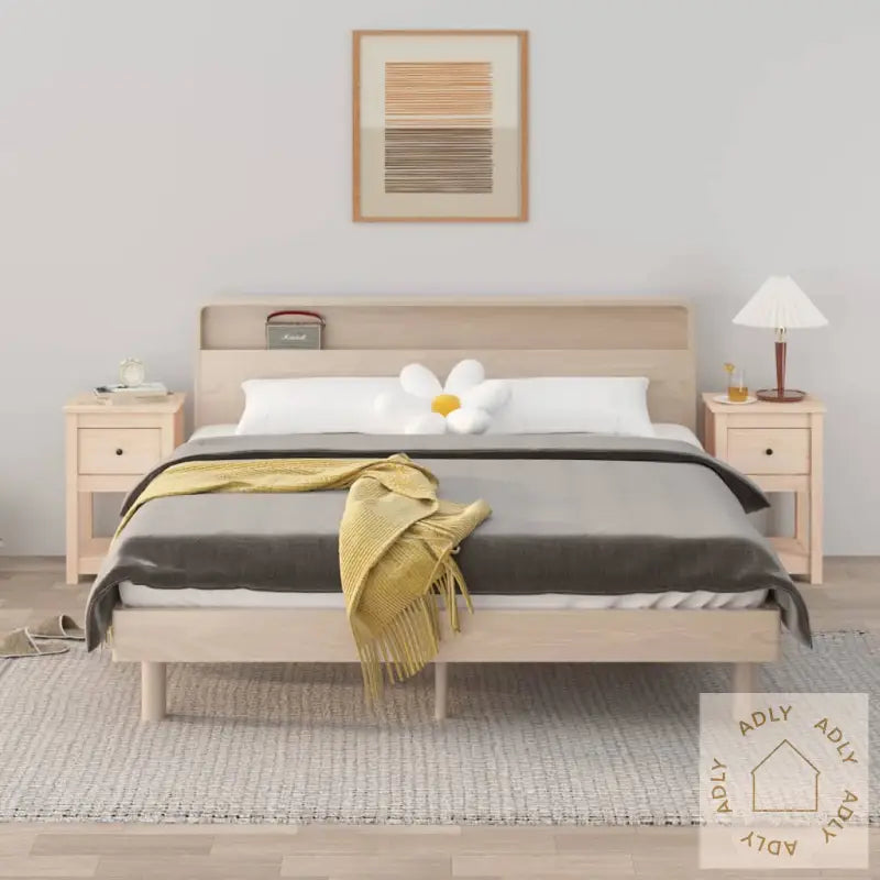 Nattbord 2 Stk 40X35X61,5 Cm Heltre Furu