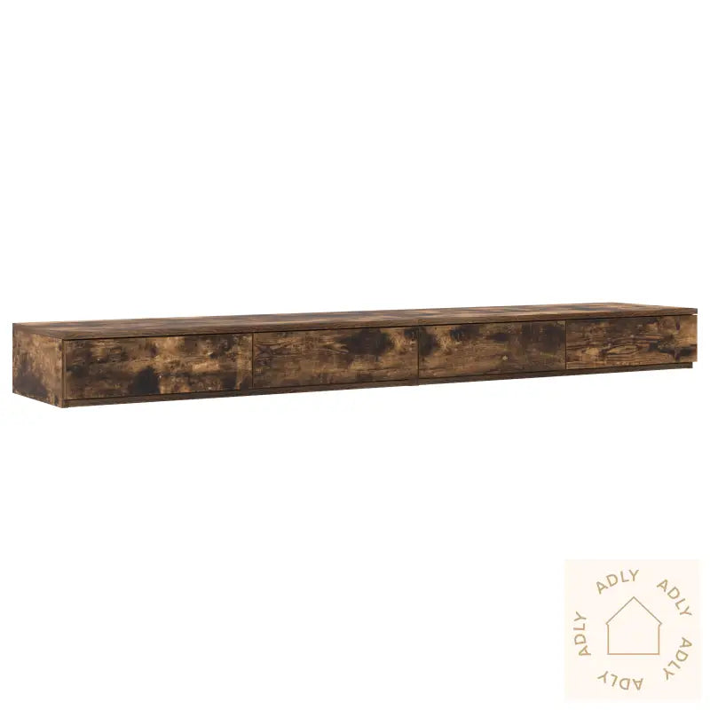 Bedskuffer Røkt Eik 200X36,5X16,5 Cm Lagerentert Tre
