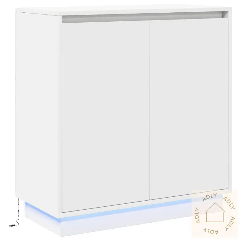 Led Sideboard I Hvit - 71X34.5X75 Cm, Laget Av Konstruert Tre