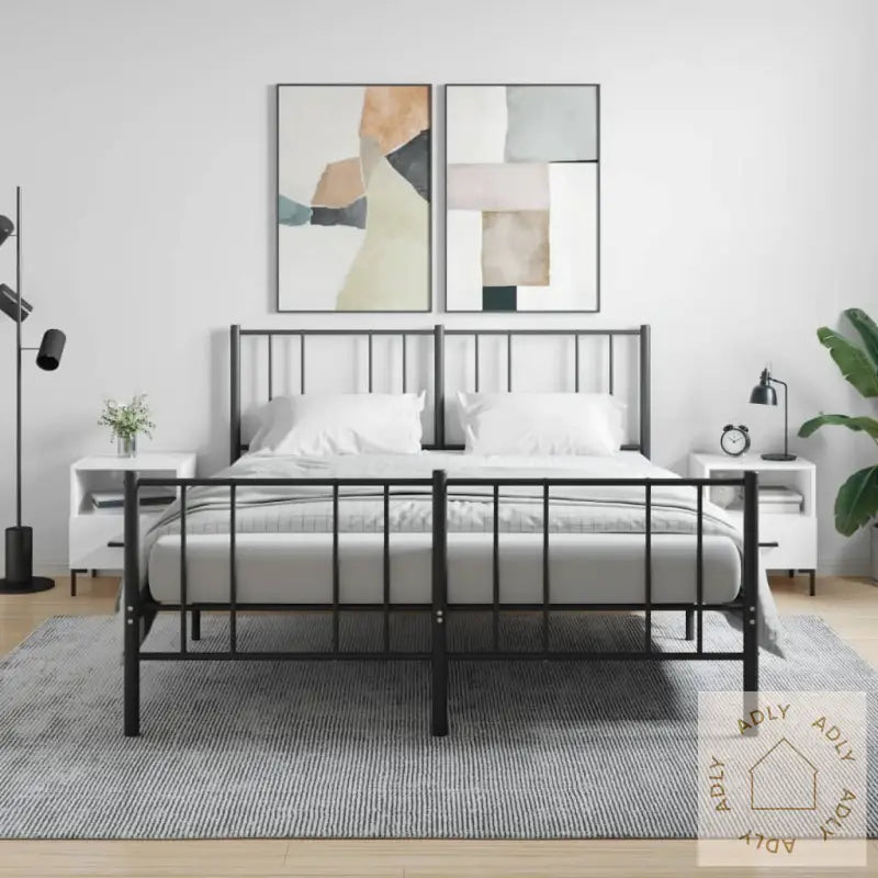 Nattbord 2 Stk Høyglans Hvit 40X35X47,5 Cm Konstruert Tre