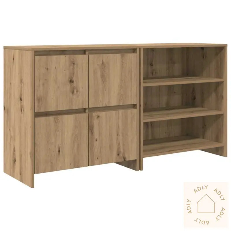 Serviesskap 2 Pcs Artisan Eik 70 X 41 X 75 Cm Konstruert Tre