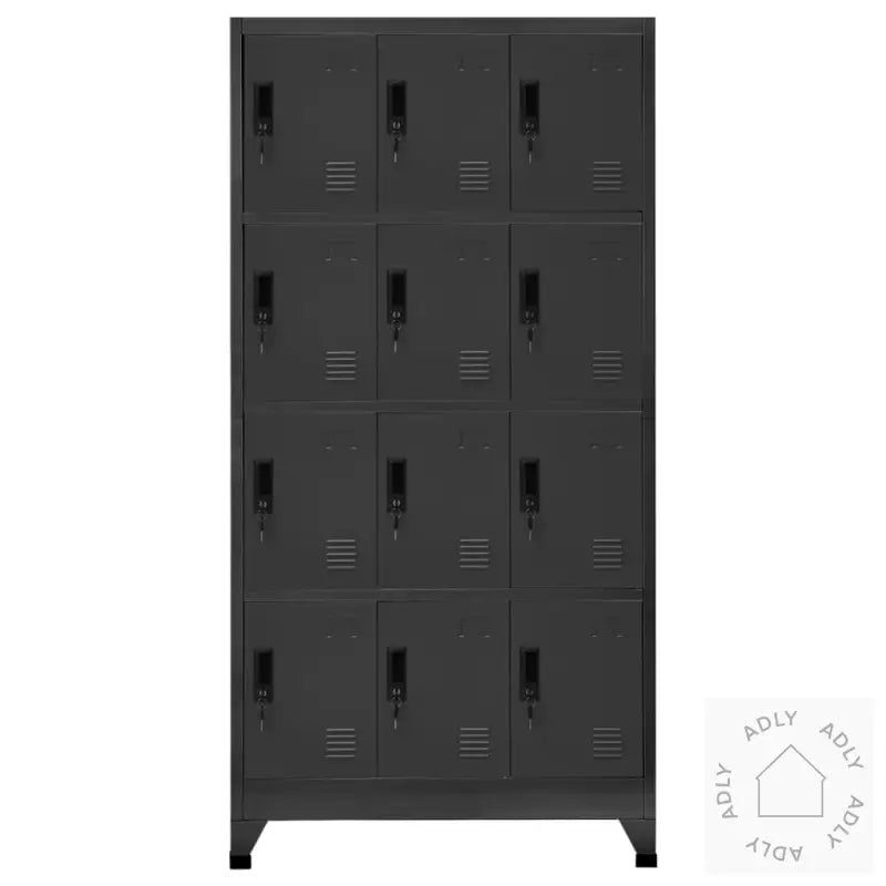 Oppbevaringsskap Antrasitt 90X45X180 Cm Stål