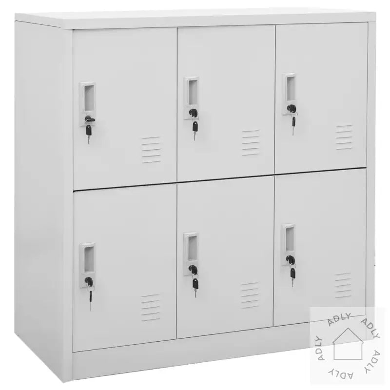 Oppbevaringsskap 5 Stk Lysegrå 90X45X92,5 Cm Stål