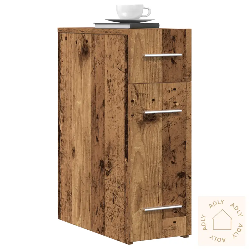 Apoteker Skap I Gammelt Tre 20X45,5X60 Cm Laget Av Konstruert Tre