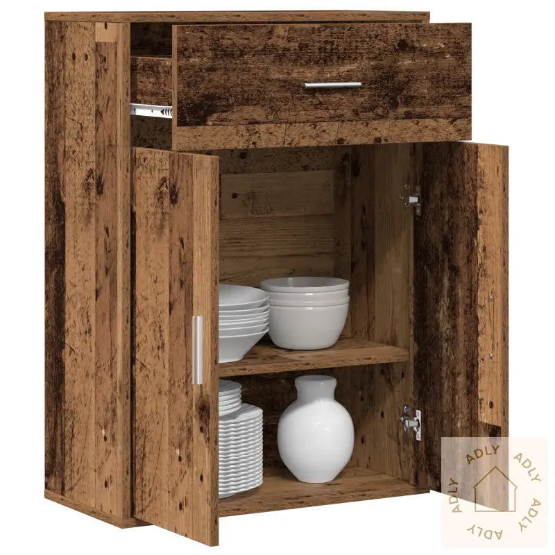 Serviesskap Gammelt Tre 79 X 38 X 80 Cm Konstruert Tre