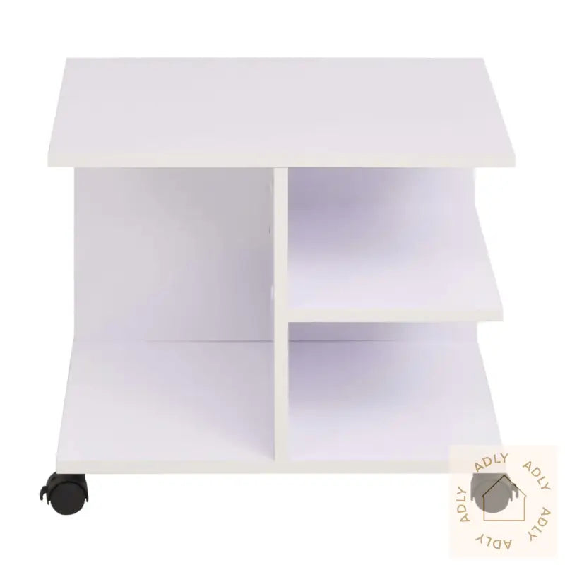 Rullende Hylle 50X35X42 Cm Hvit