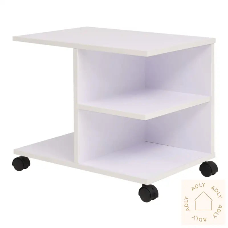 Rullende Hylle 50X35X42 Cm Hvit