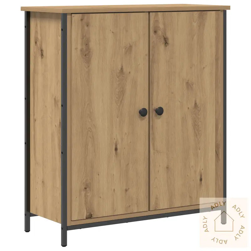 Sideboard Artisan Eik 70X30X80 Cm Konstruert Tre Og Stål