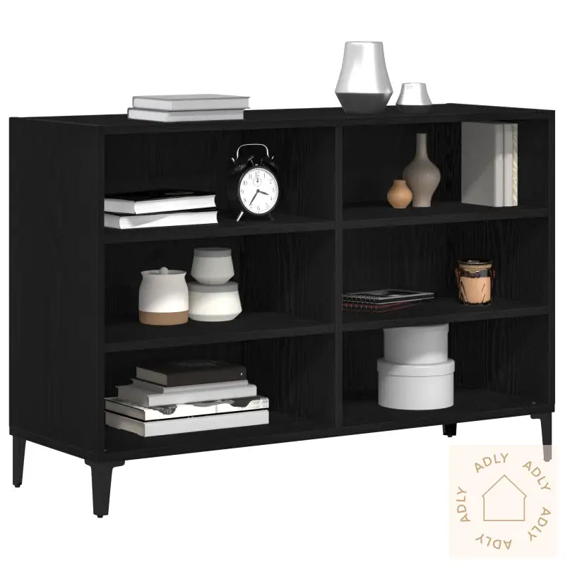 Sideboard I Svart Eik 103,5X35X70 Cm Laget Av Tre