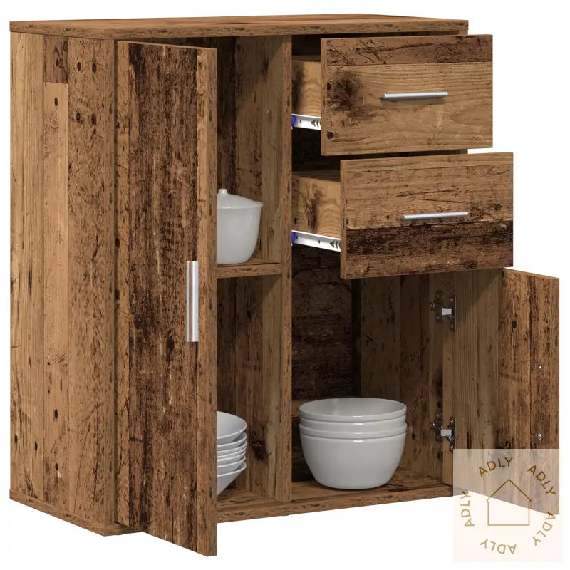 Serviesskap Gammelt Tre 60 X 31 X 70 Cm Konstruert Tre