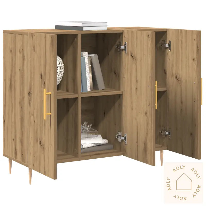 Sideboard Artisan Eik 90X34X80 Cm Konstruert Tre