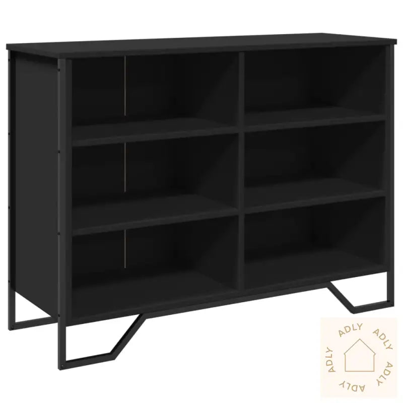 Skjenk Svart 101X35,5X74,5 Cm Konstruert Tre