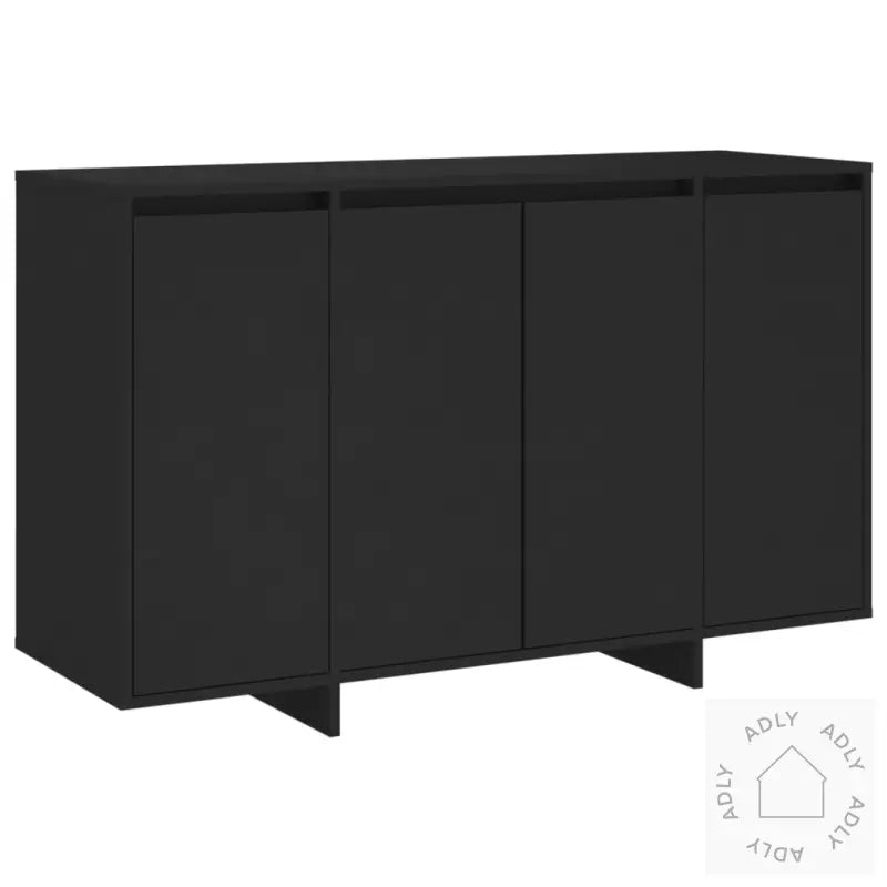 Skjenk Svart 120X41X75 Cm Konstruert Tre