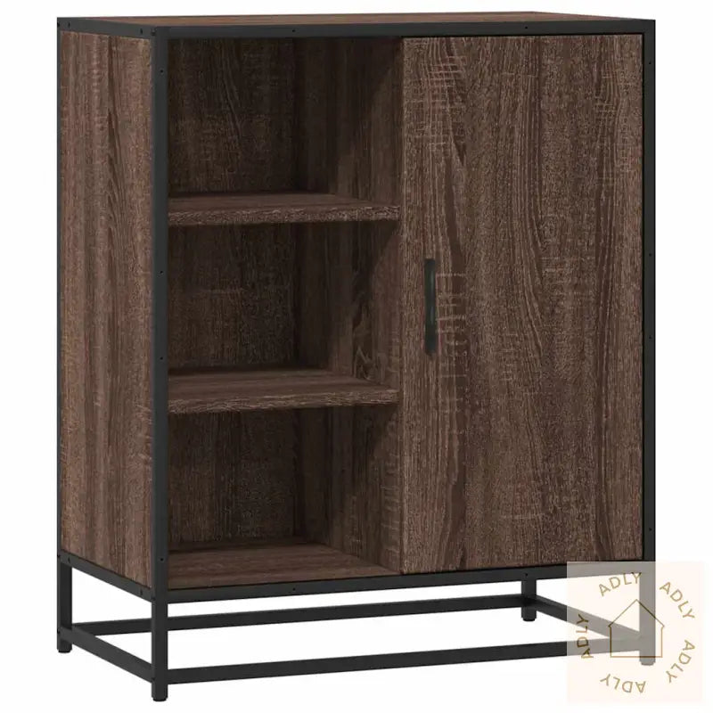 Skjenk Brun Eik 62X35X76 Cm Konstruert Tre