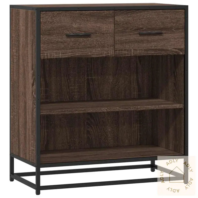 Skjenk Brun Eik 68X35X76 Cm Konstruert Tre