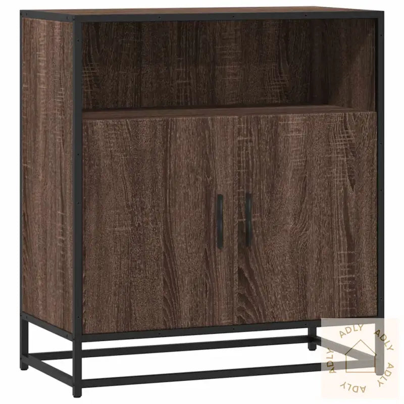 Skjenk Brun Eik 68X35X76 Cm Konstruert Tre