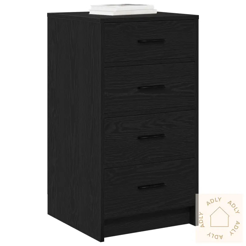 Skjenk Svart Eik 40X41X75 Cm Konstruert Tre