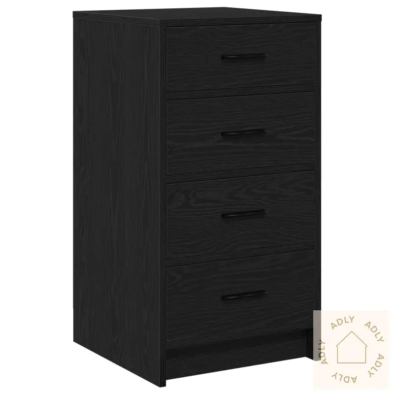 Skjenk Svart Eik 40X41X75 Cm Konstruert Tre