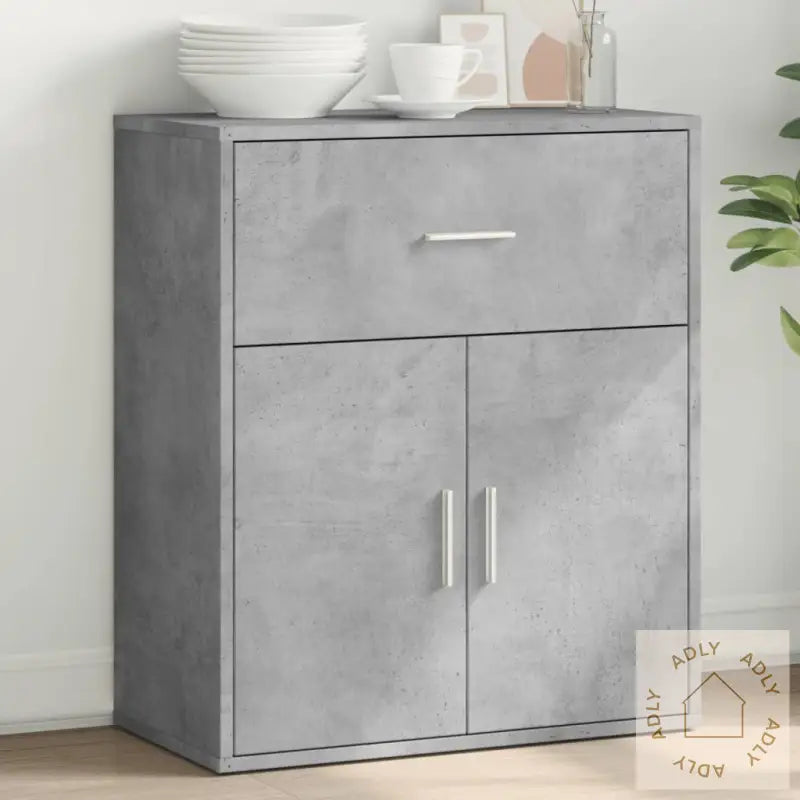Skjenk Grå 60X31X70 Cm Konstruert Tre
