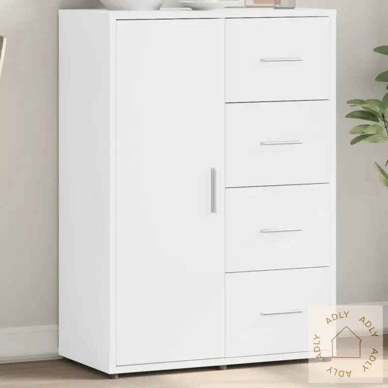 Skjenk Hvit 60X31X84 Cm Konstruert Tre