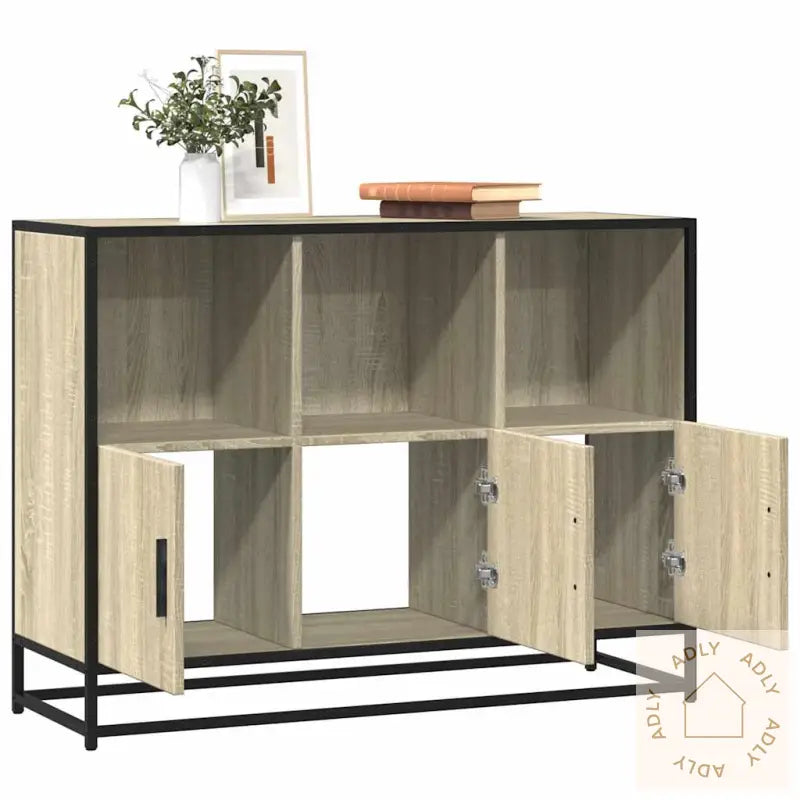 Skjenk Sonoma Eik 100X35X76 Cm Konstruert Tre