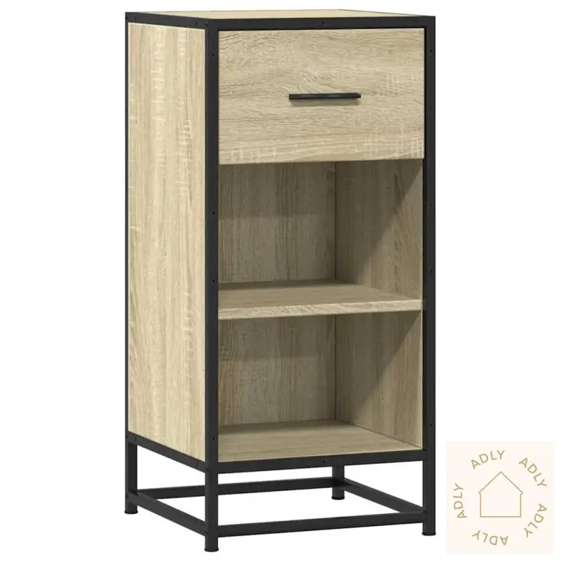 Skjenk Sonoma Eik 35,5X35X76 Cm Konstruert Tre Og Metall