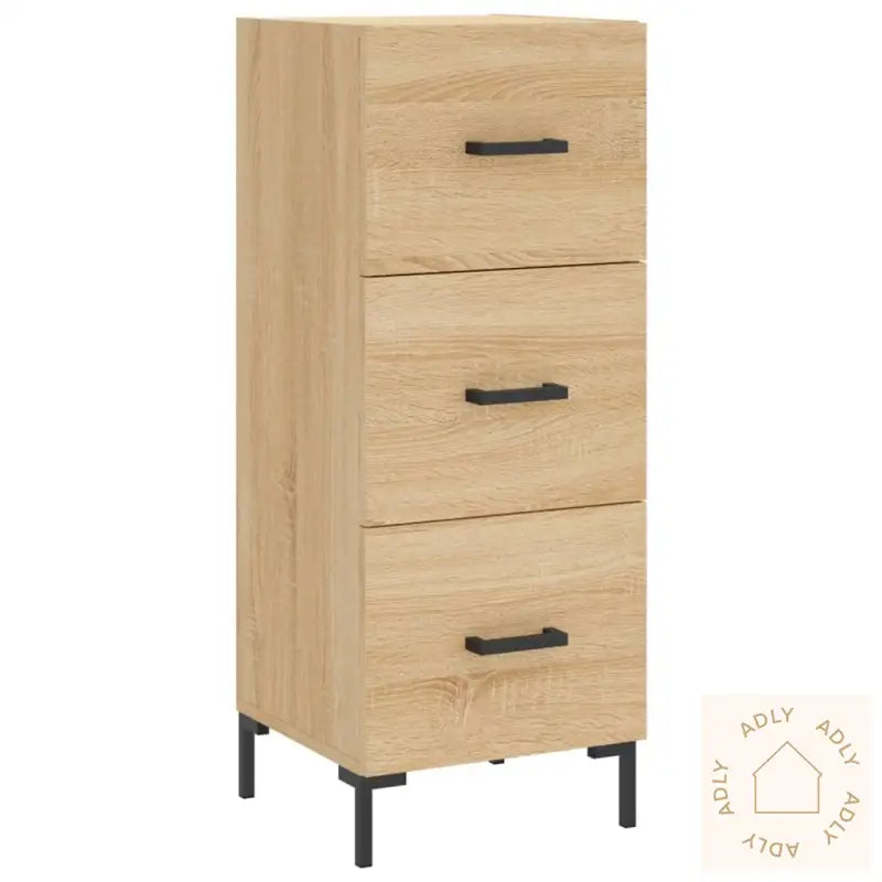 Skjenk Sonoma Eik 34,5X34X90 Cm Konstruert Tre