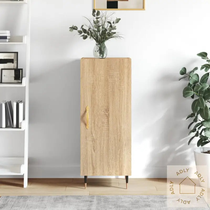 Skjenk Sonoma Eik 34,5X34X90 Cm Konstruert Tre