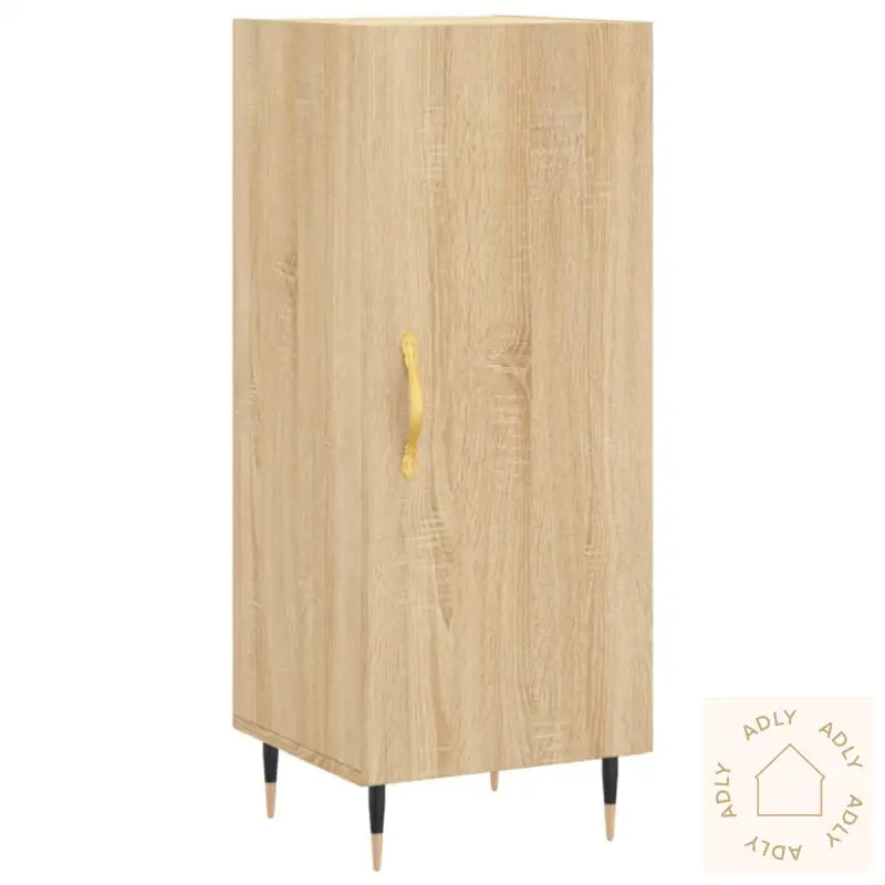 Skjenk Sonoma Eik 34,5X34X90 Cm Konstruert Tre