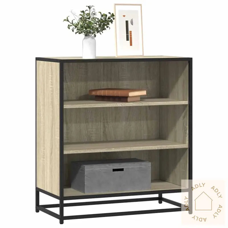 Skjenk Sonoma Eik 68X35X76 Cm Konstruert Tre Og Metall