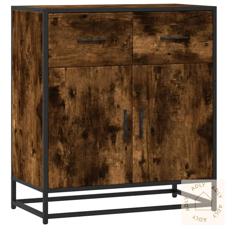 Skjenk Røkt Eik 68X35X76 Cm Konstruert Tre