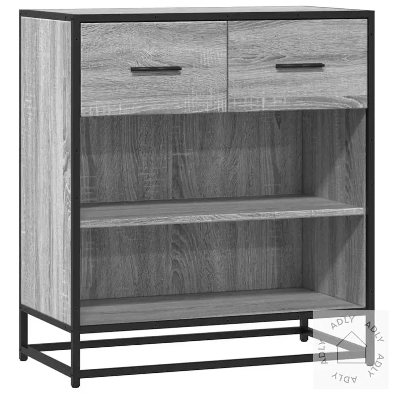 Skjenk Grå Sonoma 68X35X76 Cm Konstruert Tre