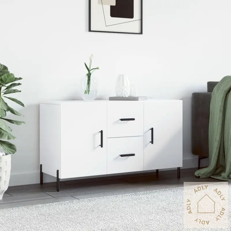 Skjenk Hvit 100X36X60 Cm Konstruert Tre